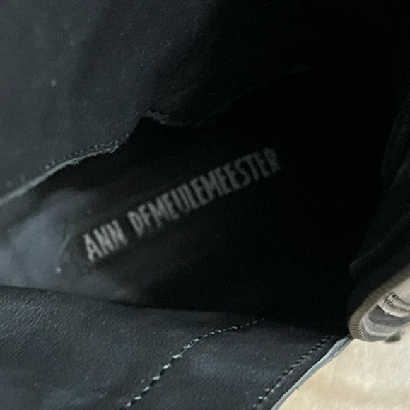 ANN DEMEULEMEESTER | Black Leather Combat Boots Size: 38 - Picture 6 of 10